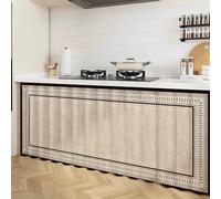 Meuble Rideau Cuisine, Flanelle Rideau Placard, Rideau Meuble Cuisine Bas, Rideau Anti-poussière Etagères, Rideau Sous Evier, Rideaux D'armoire Etagères pour Salon, Cuisine, avec Motif Meubles(C,120x8