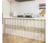 Meuble Rideau Cuisine, Flanelle Rideau Placard, Rideau Meuble Cuisine Bas, Rideau Anti-poussière Etagères, Rideau Sous Evier, Rideaux D'armoire Etagères pour Salon, Cuisine, avec Motif Meubles(B,100x6
