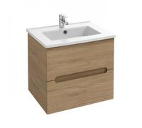 Meuble salle de bain 60 cm 2 tiroirs avec vasque - Chêne Colorado - Ola Up JACOB DELAFON