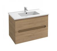 Meuble salle de bain 80 cm 2 tiroirs avec vasque - Chêne Colorado - Ola Up JACOB DELAFON
