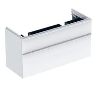 Meuble salle de bain bas Geberit Smyle Square pour lav double 2 tiroirs 118.4x61.7x47 Blanc - GEBERIT 500.356.00.1
