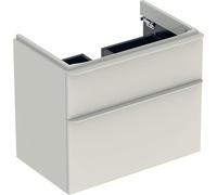 Meuble salle de bain bas Geberit Smyle Square pour lavabo 2 tiroirs 73.4x61.7x47 Sable gris - GEBERIT 500.353.JL.1