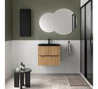 Meuble Salle De Bain Biba 600 2 Tiroirs Chêne Africain 598 X 540 X 450 Mm - SALGAR 113821