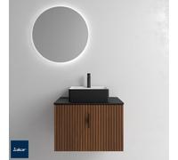 Meuble salle de bain BIBA 60cm 1 tiroir Noyer Maya - SALGAR 102247