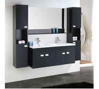 MEUBLE SALLE DE BAIN DOUBLE VASQUE LUXE, BEAU MEUBLE DOUBLE VASQUE 120 cm Elegance ensembles