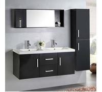 MEUBLE SALLE DE BAIN DOUBLE VASQUE LUXE, BEAU MEUBLE DOUBLE VASQUE 120 cm Malibu ensembles