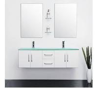 MEUBLE SALLE DE BAIN DOUBLE VASQUE LUXE, BEAU MEUBLE DOUBLE VASQUE 150 cm W.ICE ensembles