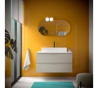 Meuble salle de bain EA 1000 2 tiroirs Gris de lune H540 P450 - SALGAR 119053