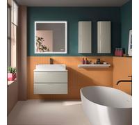 Meuble salle de bain EA 800 2 tiroirs Gris de lune H540 P450 - SALGAR 119047