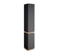 Meuble salle de bain Gloria, 33x197.5cm avec 2 portes, Anthracite, Vicco 40882