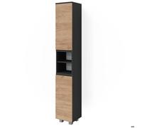 Meuble salle de bain J-Shape, 30x190cm, Gris, Vicco 38145