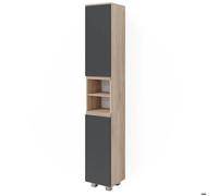 Meuble salle de bain J-Shape, 30x190cm, Sonoma, Vicco 40125