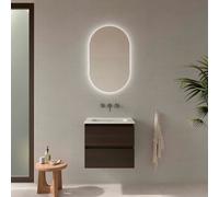 Meuble Salle De Bain Mara 600 2 Tiroirs Avec Frein Eucalyptus Océanie 598 X 540 X 452 Mm - SALGAR 114004