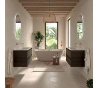 Meuble Salle De Bain Mara 800 2 Tiroirs Avec Frein Eucalyptus Océanie 797 X 540 X 452 Mm - SALGAR 114007