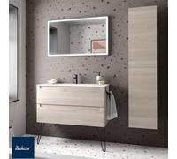 Meuble salle de bain Monterrey 100cm 2 tiroirs Chêne Naturel - SALGAR 23938