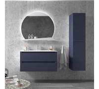 Meuble salle de bain MONTERREY 100cm 2 tiroirs NIGHT BLUE - SALGAR 81728