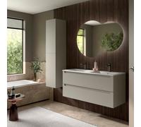 Meuble salle de bain MONTERREY 1200 2 tiroirs Gris de lune H540 P450 - SALGAR 119321