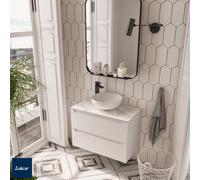 Meuble salle de bain Monterrey 60cm 2 tiroirs White Cotton - SALGAR 81714
