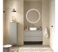 Meuble salle de bain MONTERREY 900 2 tiroirs Gris de lune H540 P450 - SALGAR 119319