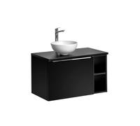 Meuble Salle de Bain - OTITEC - Bold Black - 120 cm - Double Vasque - Noir Mat