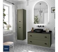 Meuble salle de bain RENOIR 100cm 2 tiroirs Green Forest - Salgar 91315
