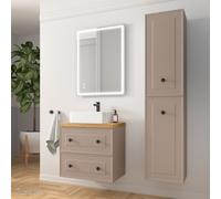 Meuble salle de bain RENOIR 60cm 2 tiroirs Machiatto - Salgar 91301