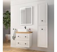 Meuble salle de bain RENOIR 60cm 2 tiroirs White Cotton - Salgar 91299