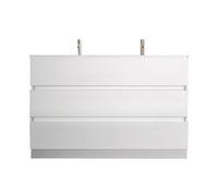 Meuble salle de bain sur pieds ARREDOBAGNO CAMPANELLI 3 tiroirs + double vasque 120cm