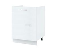 Meuble sous-évier Bellissi Blanc 1 porte L 60 cm - Cuisineandcie
