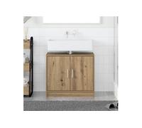Meuble sous Evier Chêne Artisan 63x29x55 cm Bois d ingénierie