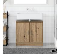 Meuble sous Évier - Chêne Artisan - 63x29x55 cm - Bois d'ingénierie - Salle de bain