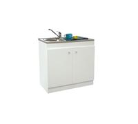 Meuble sous évier DECLIQ 100x60cm 2 portes avec charnières invisibles - NEOVA - S13N22100