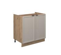 Meuble sous évier Fame-Line, 80cm sans PT, GrisBeige, Chêne de force doré, Vicco