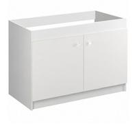 Meuble sous évier KIT en 120cm blanc GENTE 2 portes (sans évier)