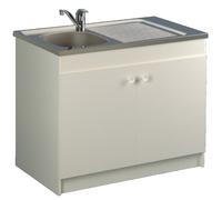 Meuble sous évier LEADER hydrofuge 800 x 600 cm 2 portes AQUARINE 200103