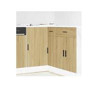 Vidaxl Meuble Bas Du Lavabo Chêne Sonoma Bois D'ingénierie Marron