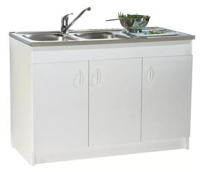 Meuble sous évier SIM'NF 1200 x 600 3 portes NÉOVA S12N03120