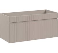 Meuble Sous Lavabo 100 Cm 1 Tiroir Cachemire Mat Frais