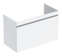 Meuble sous lavabo 100 cm Geberit Renova Plan 1 tiroir 1 tiroir à l'angl Blanc b - GEBERIT 501.911.01.1