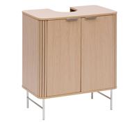 Meuble Sous Lavabo 2 Portes "Liora" 80cm Naturel