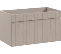 Meuble Sous Lavabo 80 Cm 1 Tiroir Cachemire Mat Frais