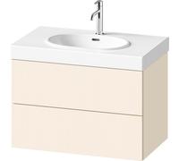 Meuble sous-lavabo Balcoon Duravit, suspendu, 2 tiroirs, 784x509x471mm, BA47230JDID0000, Couleur: Ivoire structuré mat / Ivoire mat
