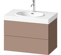 Meuble sous-lavabo Balcoon Duravit, suspendu, 2 tiroirs, 784x509x471mm, BA47230JFIF0000, Couleur: Umbra structuré mat / Umbra mat