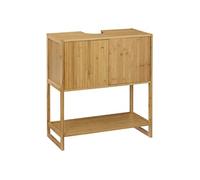 5five - meuble vasque 2 portes ""lab'n modul"" bambou