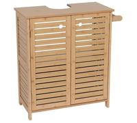 Meuble Sous Lavabo Bambou/mdf Facon Bambou - Trinidad - TENDANCE