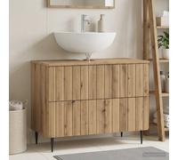 Meuble sous Lavabo de Salle de Bain ZWOLLE Bois d'ingénierie évier vidaXL vidaXL