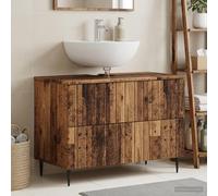 Meuble sous Lavabo de Salle de Bain ZWOLLE Bois d'ingénierie évier vidaXL vidaXL