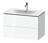 Meuble sous-lavabo Duravit L-Cube LC6307, 820x481 mm, 2 tiroirs, pour Viu 234483, LC630708585, Couleur: Laque brillante blanche