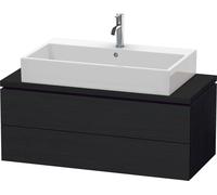 Duravit Vasque L-Cube LC580901616 102 x 47,7 cm, chêne noir, pour console, 2 tiroirs