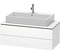 Meuble sous-lavabo Duravit L-Cube pour console, Compact, suspendu, 2 tiroirs, 1020x400x477mm, LC580901818, Couleur: Décor blanc mat